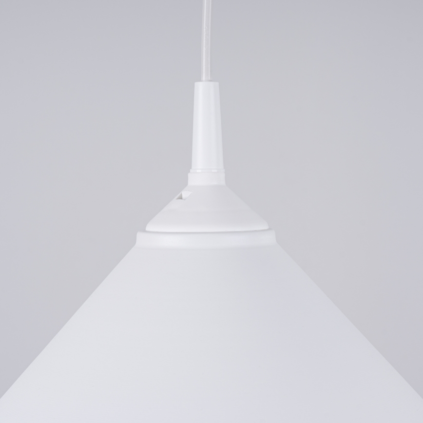 Πολύφωτο με συρματόσχοινο ZUMA 1xE27/15W/230V διάμετρος 30 cm λευκό