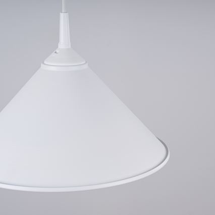 Πολύφωτο με συρματόσχοινο ZUMA 1xE27/15W/230V διάμετρος 30 cm λευκό