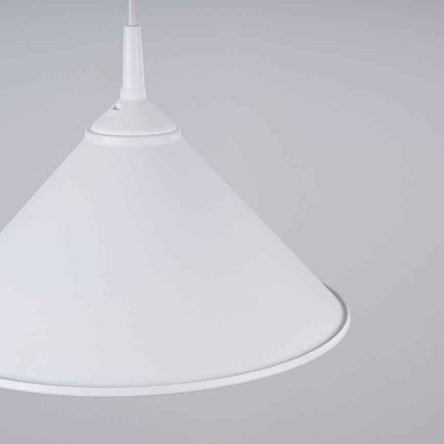 Πολύφωτο με συρματόσχοινο ZUMA 1xE27/15W/230V διάμετρος 30 cm λευκό