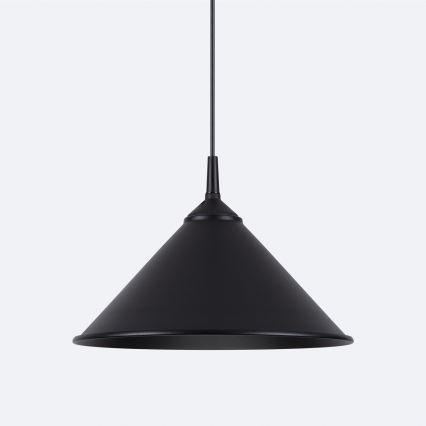 Πολύφωτο με συρματόσχοινο ZUMA 1xE27/15W/230V διάμετρος 30 cm μαύρο