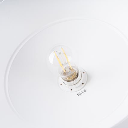 Πολύφωτο με συρματόσχοινο FRIKA 1xE27/15W/230V διάμετρος 34 cm λευκό