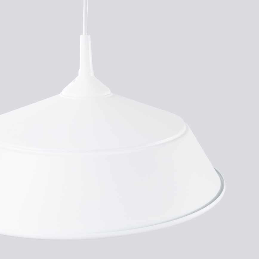Πολύφωτο με συρματόσχοινο FRIKA 1xE27/15W/230V διάμετρος 34 cm λευκό