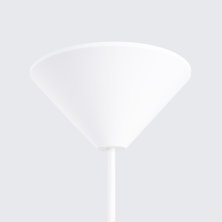 Πολύφωτο με συρματόσχοινο FRIKA 1xE27/15W/230V διάμετρος 34 cm λευκό