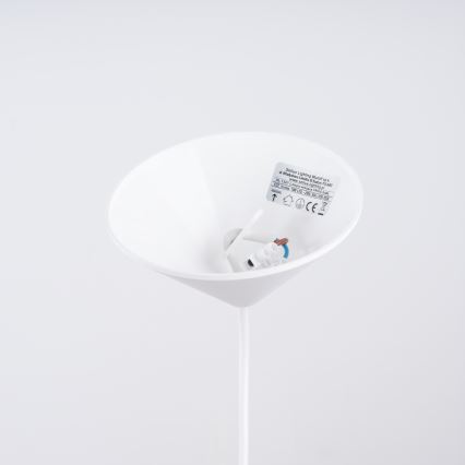 Πολύφωτο με συρματόσχοινο FRIKA 1xE27/15W/230V διάμετρος 34 cm λευκό