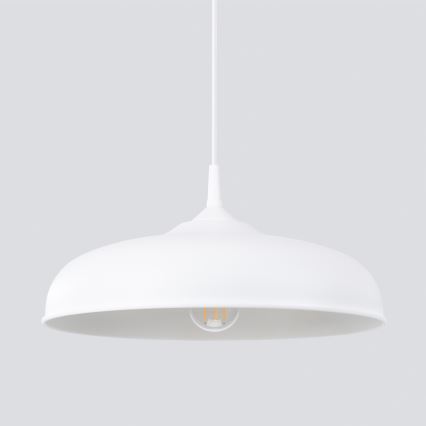 Πολύφωτο με συρματόσχοινο GINA 1xE27/15W/230V διάμετρος 38 cm λευκό
