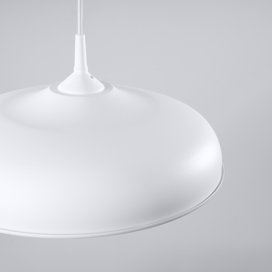 Πολύφωτο με συρματόσχοινο GINA 1xE27/15W/230V διάμετρος 38 cm λευκό