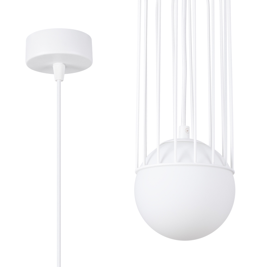 Κρεμαστό φωτιστικό οροφής BRINA 1xG9/8W/230V λευκό