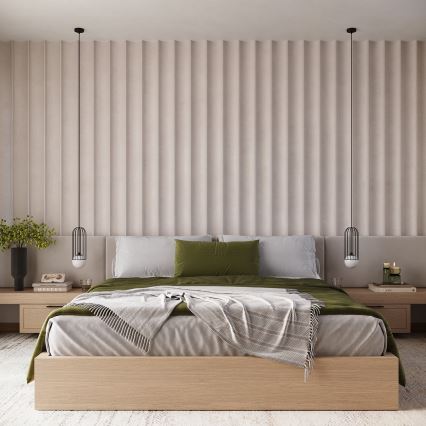 Κρεμαστό φωτιστικό οροφής BRINA 1xG9/8W/230V μαύρο