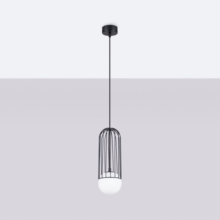 Κρεμαστό φωτιστικό οροφής BRINA 1xG9/8W/230V μαύρο