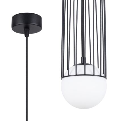 Κρεμαστό φωτιστικό οροφής BRINA 1xG9/8W/230V μαύρο