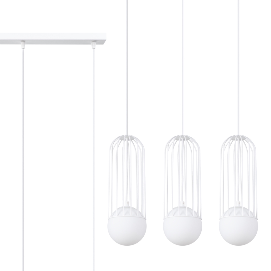 Κρεμαστό φωτιστικό οροφής BRINA 3xG9/8W/230V λευκό