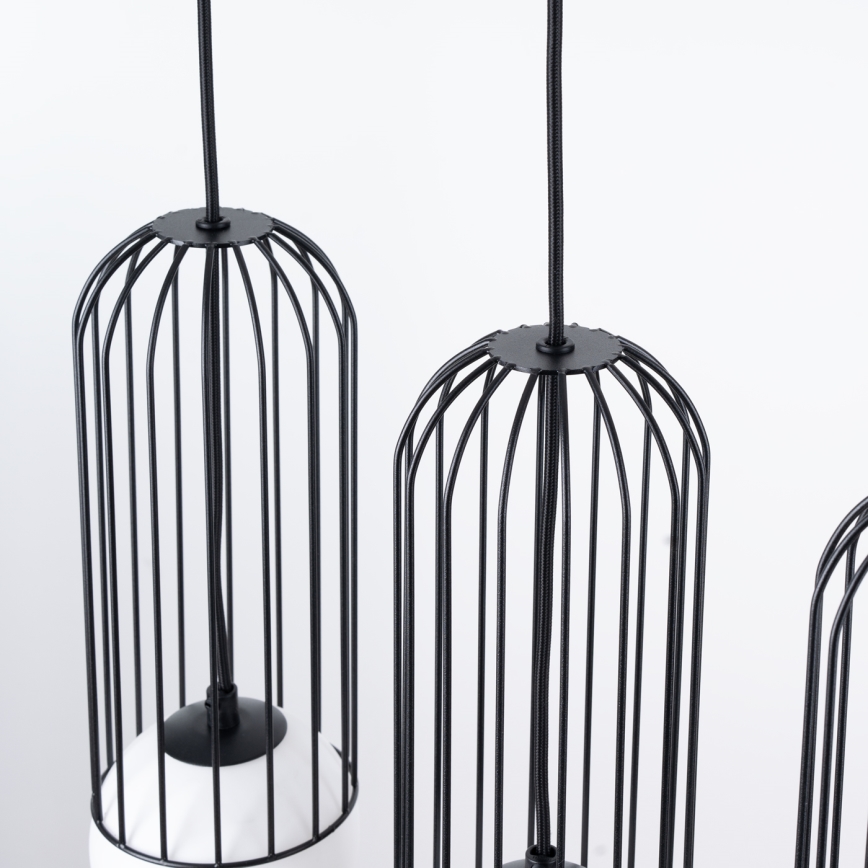 Κρεμαστό φωτιστικό οροφής BRINA 3xG9/8W/230V μαύρο