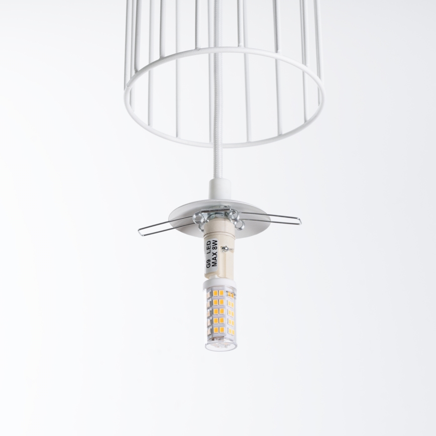 Κρεμαστό φωτιστικό οροφής BRINA 3xG9/8W/230V λευκό