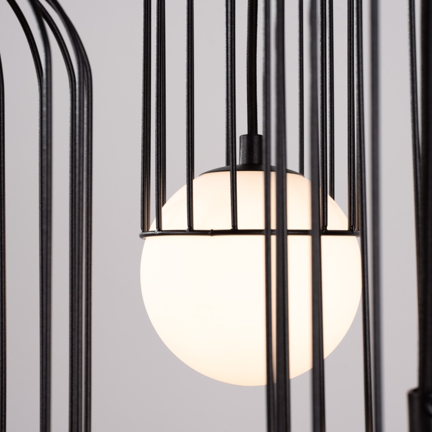 Κρεμαστό φωτιστικό οροφής BRINA 3xG9/8W/230V μαύρο