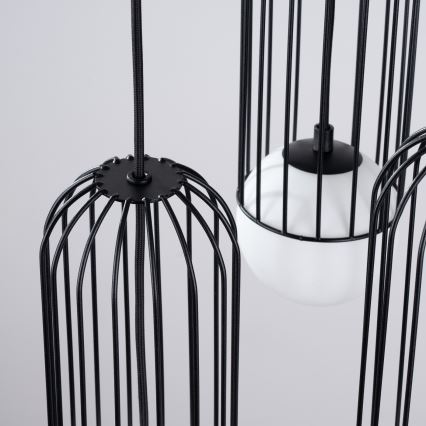 Κρεμαστό φωτιστικό οροφής BRINA 3xG9/8W/230V μαύρο