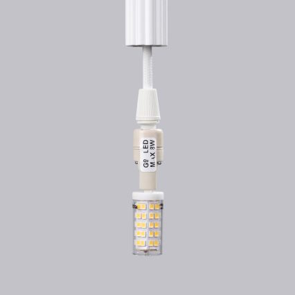 Κρεμαστό φωτιστικό οροφής ARCHE 1xG9/8W/230V λευκό
