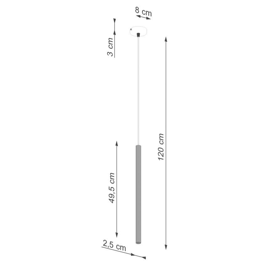 Κρεμαστό φωτιστικό οροφής ARCHE 1xG9/8W/230V λευκό
