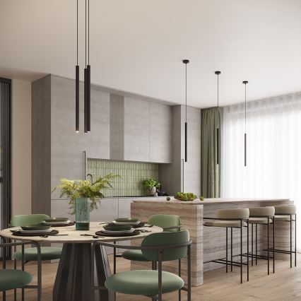 Κρεμαστό φωτιστικό οροφής ARCHE 1xG9/8W/230V μαύρο