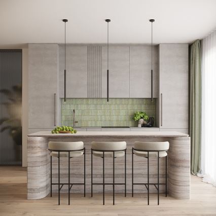 Κρεμαστό φωτιστικό οροφής ARCHE 1xG9/8W/230V μαύρο