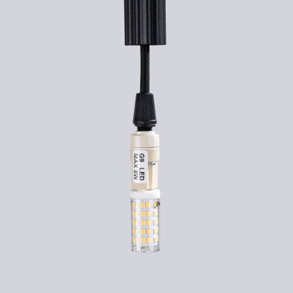 Κρεμαστό φωτιστικό οροφής ARCHE 1xG9/8W/230V μαύρο