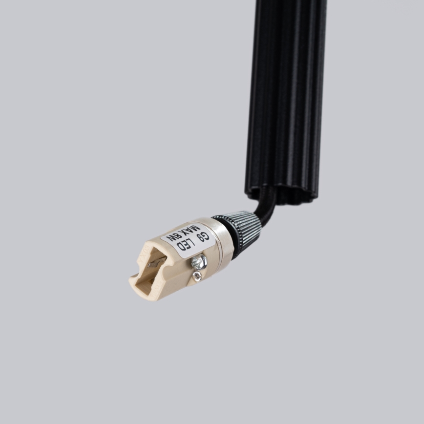 Κρεμαστό φωτιστικό οροφής ARCHE 1xG9/8W/230V μαύρο