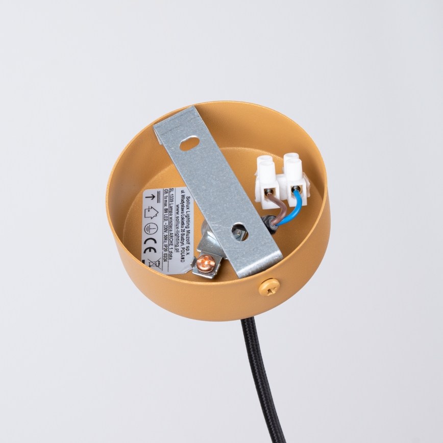Κρεμαστό φωτιστικό οροφής ARCHE 1xG9/8W/230V χρυσαφί