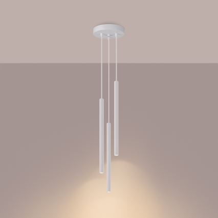 Κρεμαστό φωτιστικό οροφής ARCHE 3xG9/8W/230V λευκό