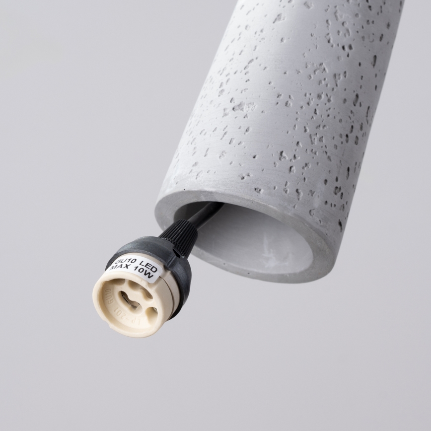 Κρεμαστό φωτιστικό οροφής ELECTRA 1xGU10/10W/230V τσιμέντο/γκρι