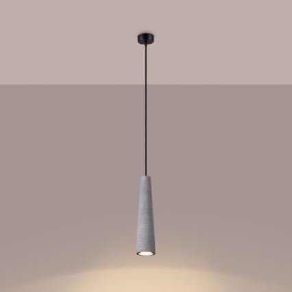 Κρεμαστό φωτιστικό οροφής ELECTRA 1xGU10/10W/230V τσιμέντο/γκρι
