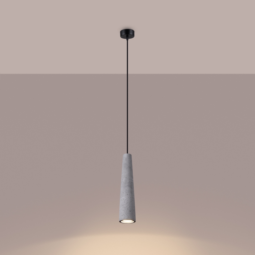 Κρεμαστό φωτιστικό οροφής ELECTRA 1xGU10/10W/230V τσιμέντο/γκρι