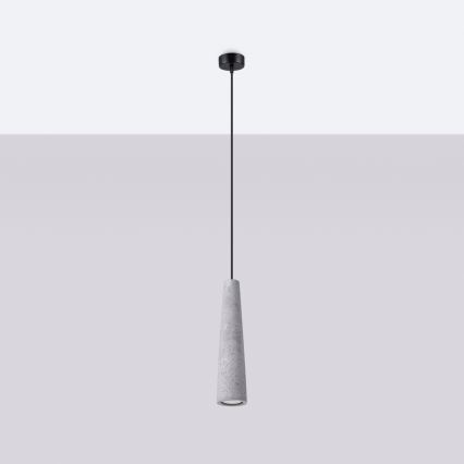 Κρεμαστό φωτιστικό οροφής ELECTRA 1xGU10/10W/230V τσιμέντο/γκρι