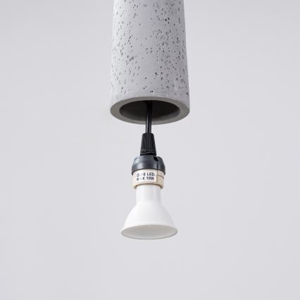 Κρεμαστό φωτιστικό οροφής ELECTRA 1xGU10/10W/230V τσιμέντο/γκρι