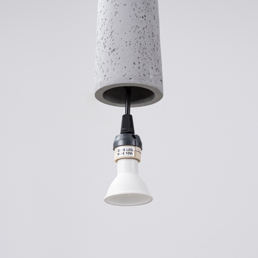Κρεμαστό φωτιστικό οροφής ELECTRA 1xGU10/10W/230V τσιμέντο/γκρι