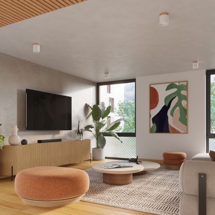 Φωτιστικό σποτ RIF 1xGU10/10W/230V διάμετρος 12 cm λευκό