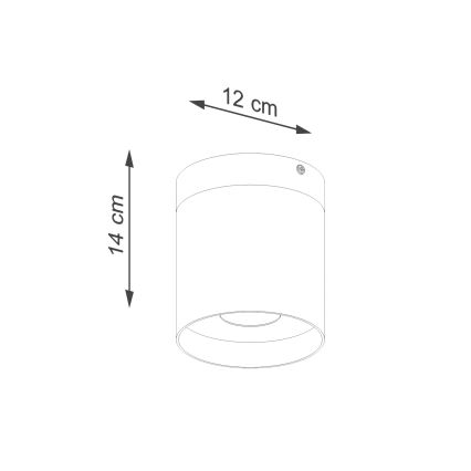 Φωτιστικό σποτ RIF 1xGU10/10W/230V διάμετρος 12 cm λευκό