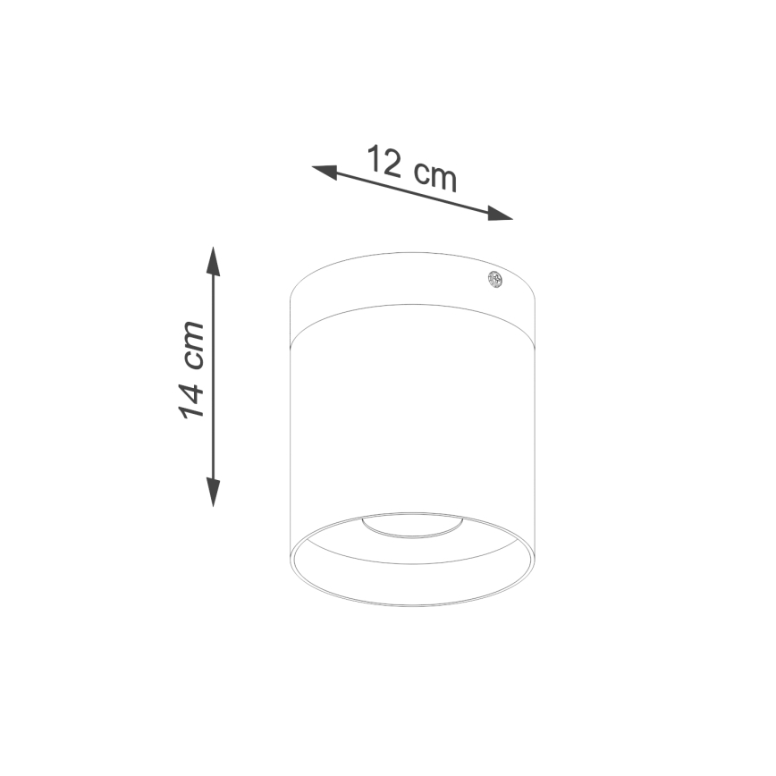 Φωτιστικό σποτ RIF 1xGU10/10W/230V διάμετρος 12 cm λευκό