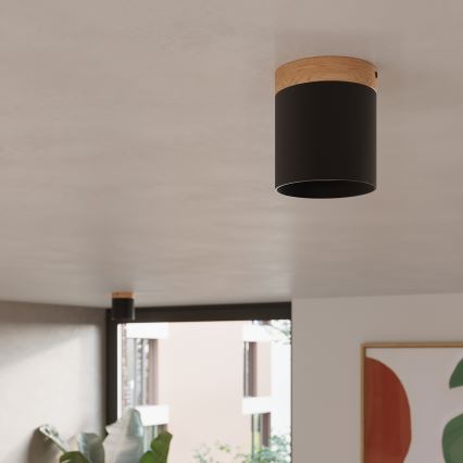 Φωτιστικό σποτ RIF 1xGU10/10W/230V διάμετρος 12 cm μαύρο