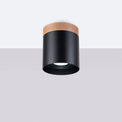 Φωτιστικό σποτ RIF 1xGU10/10W/230V διάμετρος 12 cm μαύρο