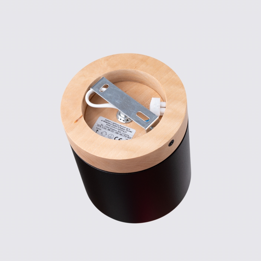 Φωτιστικό σποτ RIF 1xGU10/10W/230V διάμετρος 12 cm μαύρο