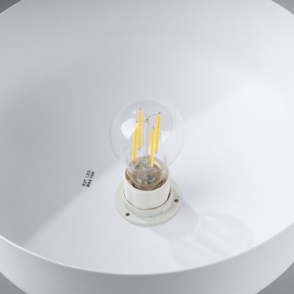 Πολύφωτο με συρματόσχοινο MARION 1xE27/15W/230V διάμετρος 29,5 cm λευκό