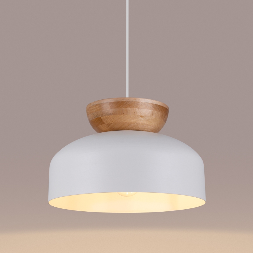Πολύφωτο με συρματόσχοινο MARION 1xE27/15W/230V διάμετρος 29,5 cm λευκό