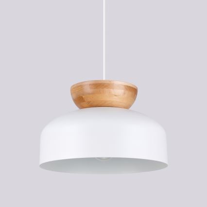 Πολύφωτο με συρματόσχοινο MARION 1xE27/15W/230V διάμετρος 29,5 cm λευκό