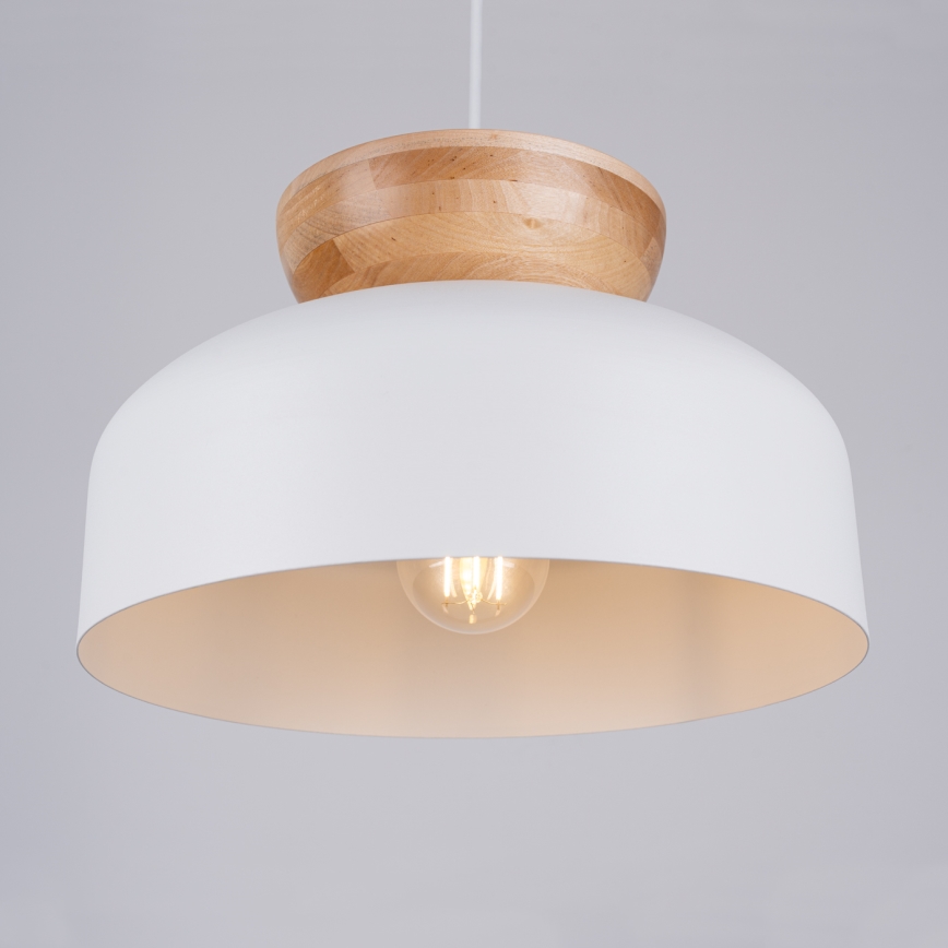 Πολύφωτο με συρματόσχοινο MARION 1xE27/15W/230V διάμετρος 29,5 cm λευκό