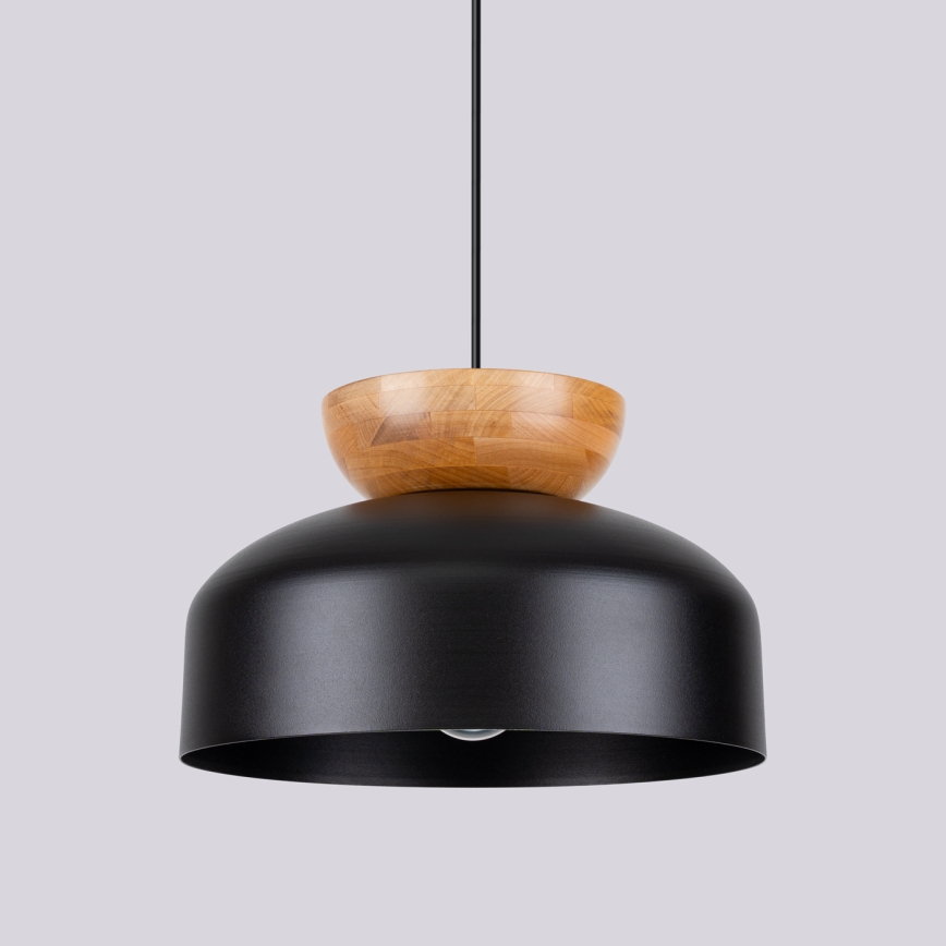 Πολύφωτο με συρματόσχοινο MARION 1xE27/15W/230V διάμετρος 29,5 cm μαύρο