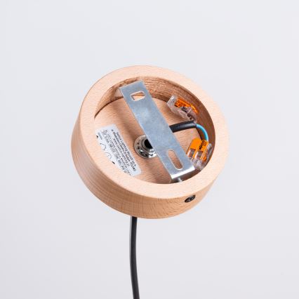 Πολύφωτο με συρματόσχοινο MARION 1xE27/15W/230V διάμετρος 29,5 cm μαύρο