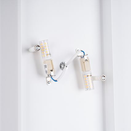 Φωτιστικό τοίχου DURLIN 2xG9/8W/230V λευκό