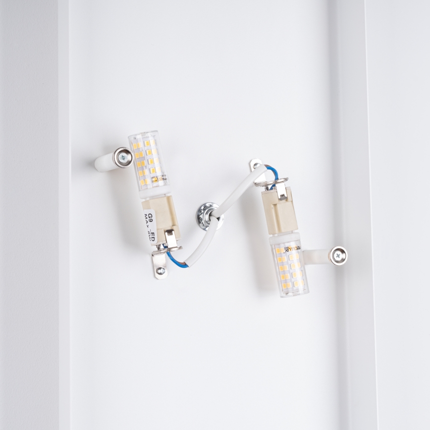 Φωτιστικό τοίχου DURLIN 2xG9/8W/230V λευκό