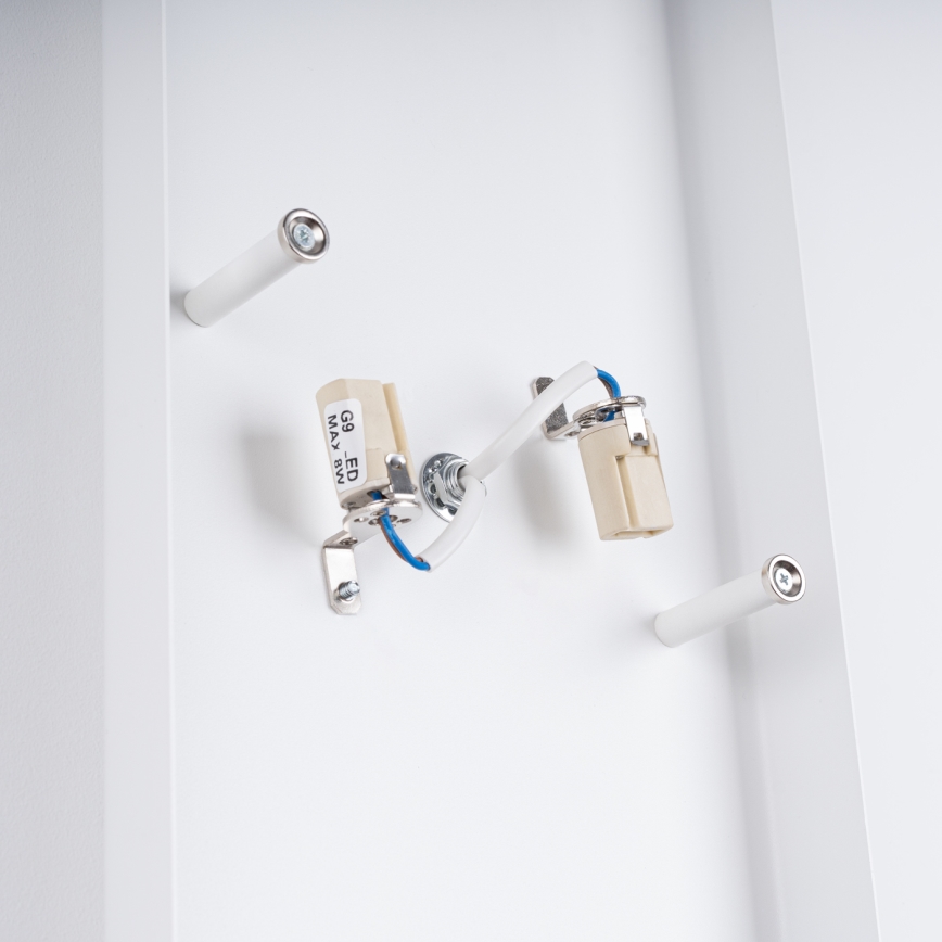 Φωτιστικό τοίχου DURLIN 2xG9/8W/230V λευκό