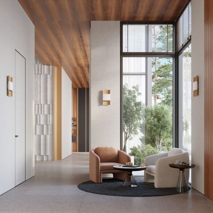 Φωτιστικό τοίχου DURLIN 2xG9/8W/230V χρυσαφί/λευκό