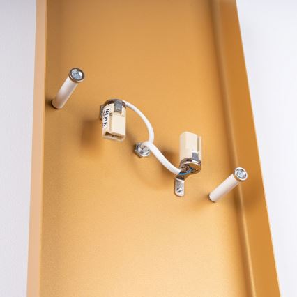 Φωτιστικό τοίχου DURLIN 2xG9/8W/230V χρυσαφί/λευκό